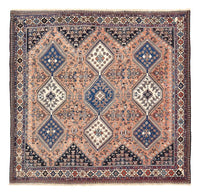 Perzisch Tapijt - Nomadisch vierkant  - 203 x 193 cm - licht rood