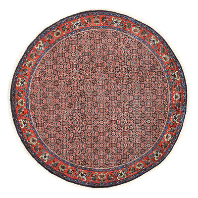 Perzisch tapijt - Bijar rond  - 153 x 153 cm - licht rood