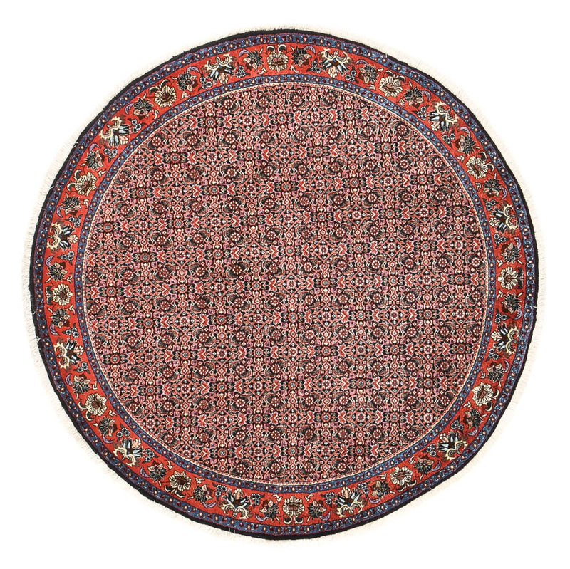 Perzisch tapijt - Bijar rond  - 153 x 153 cm - licht rood