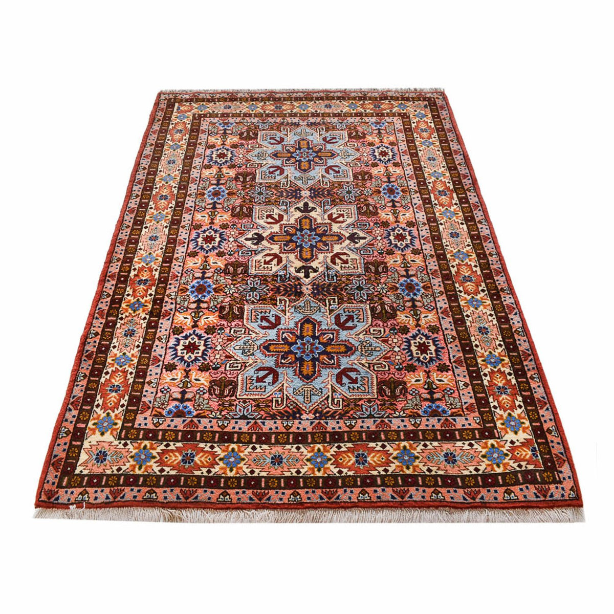 Perzisch tapijt - Bijar - 207 x 132 cm - veelkleurig