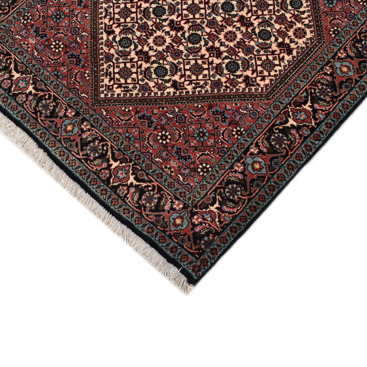 Loper Perzisch tapijt - Bijar - 400 x 83 cm - licht rood