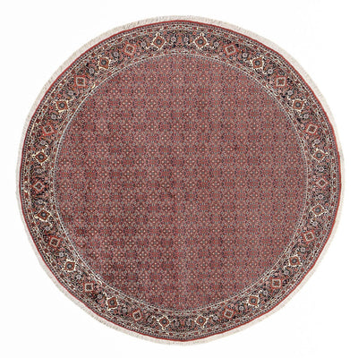 Perzisch tapijt - Bijar rond  - 300 x 300 cm - licht rood