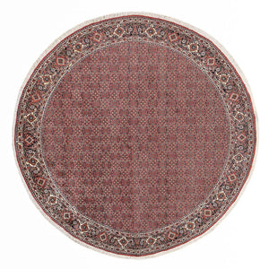 Perzisch tapijt - Bijar rond  - 300 x 300 cm - licht rood