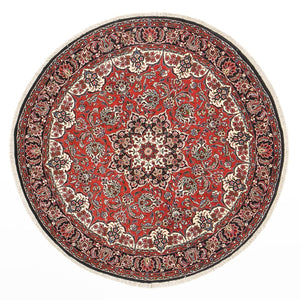Perzisch tapijt - Bijar rond  - 150 x 150 cm - rood