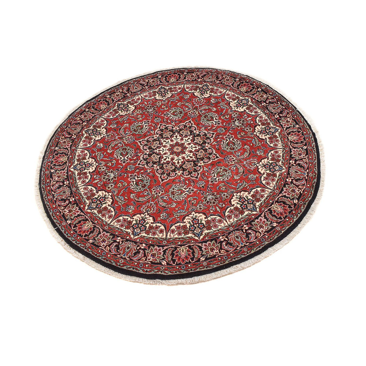 Perzisch tapijt - Bijar rond  - 150 x 150 cm - rood