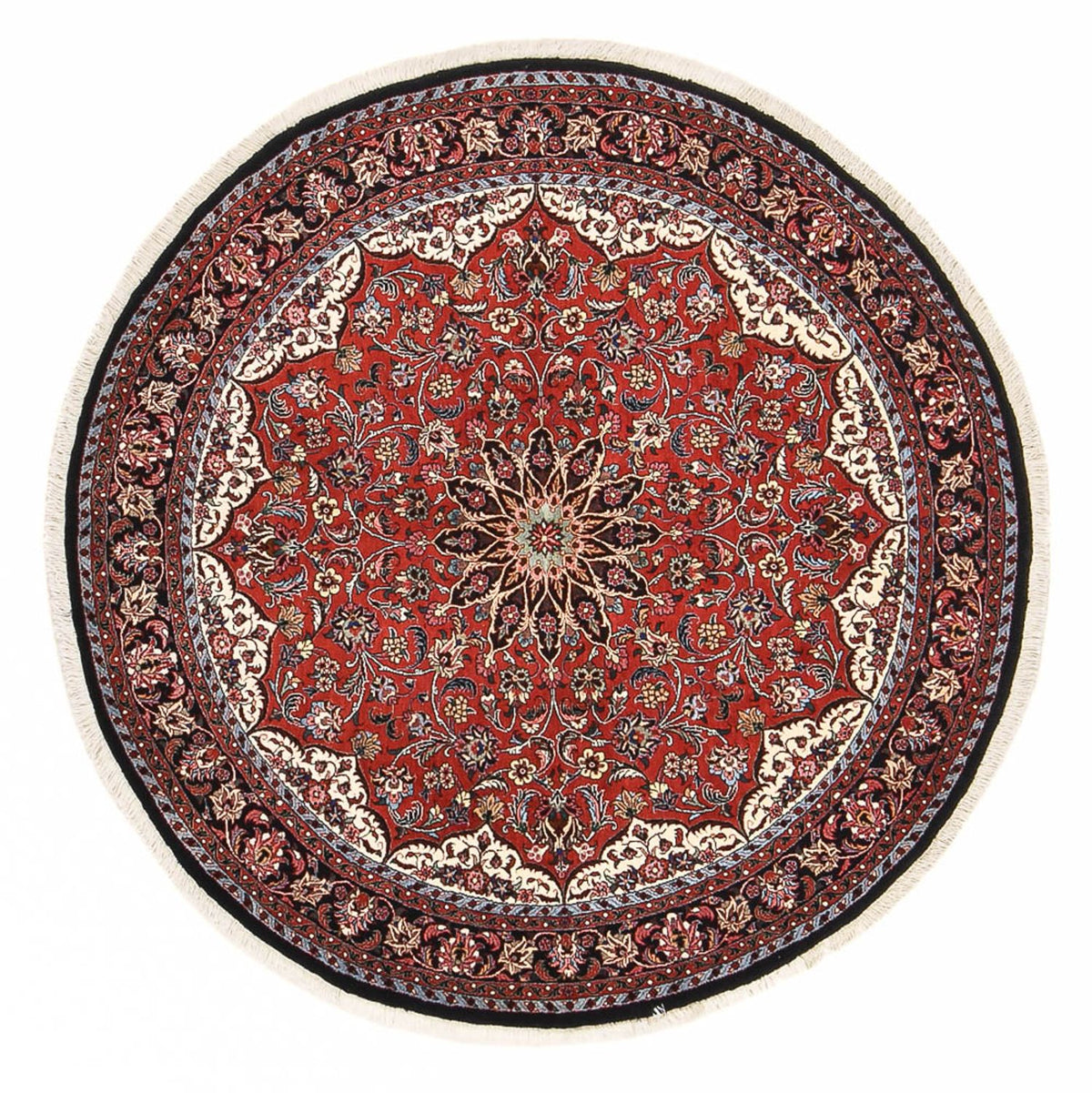 Perzisch tapijt - Bijar rond  - 150 x 150 cm - rood
