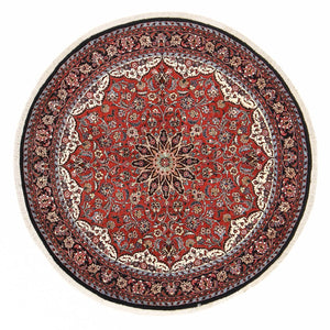 Perzisch tapijt - Bijar rond  - 150 x 150 cm - rood