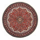 Perzisch tapijt - Bijar rond  - 150 x 150 cm - rood