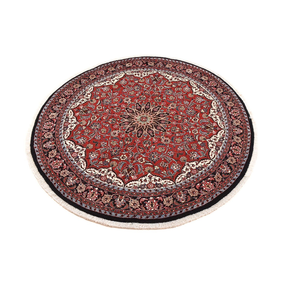 Perzisch tapijt - Bijar rond  - 150 x 150 cm - rood