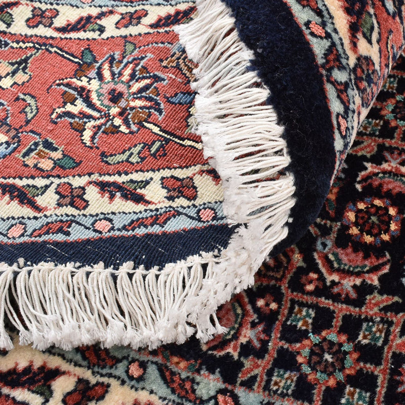 Perzisch tapijt - Bijar rond  - 155 x 155 cm - donkerrood