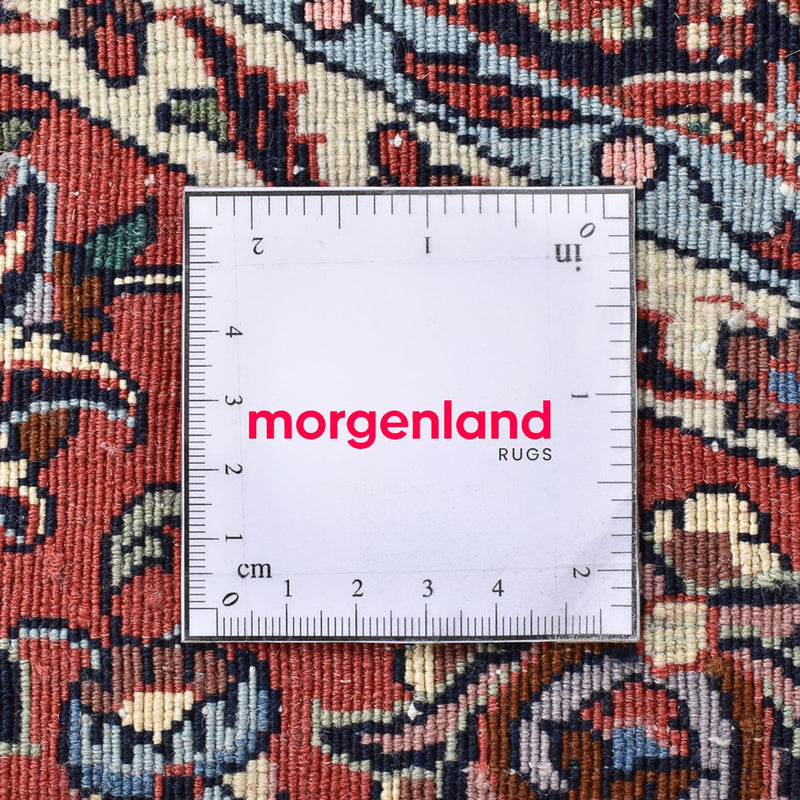 Perzisch tapijt - Bijar rond  - 155 x 155 cm - donkerrood