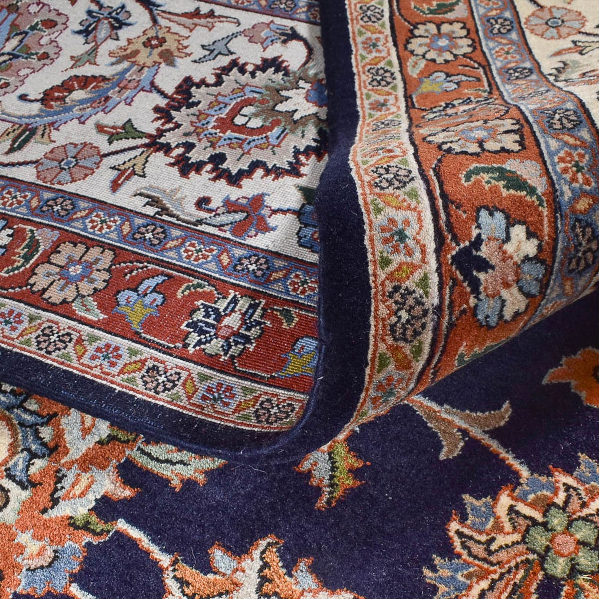 Perzisch tapijt - Klassiek - Koninklijke - 400 x 298 cm - donkerblauw