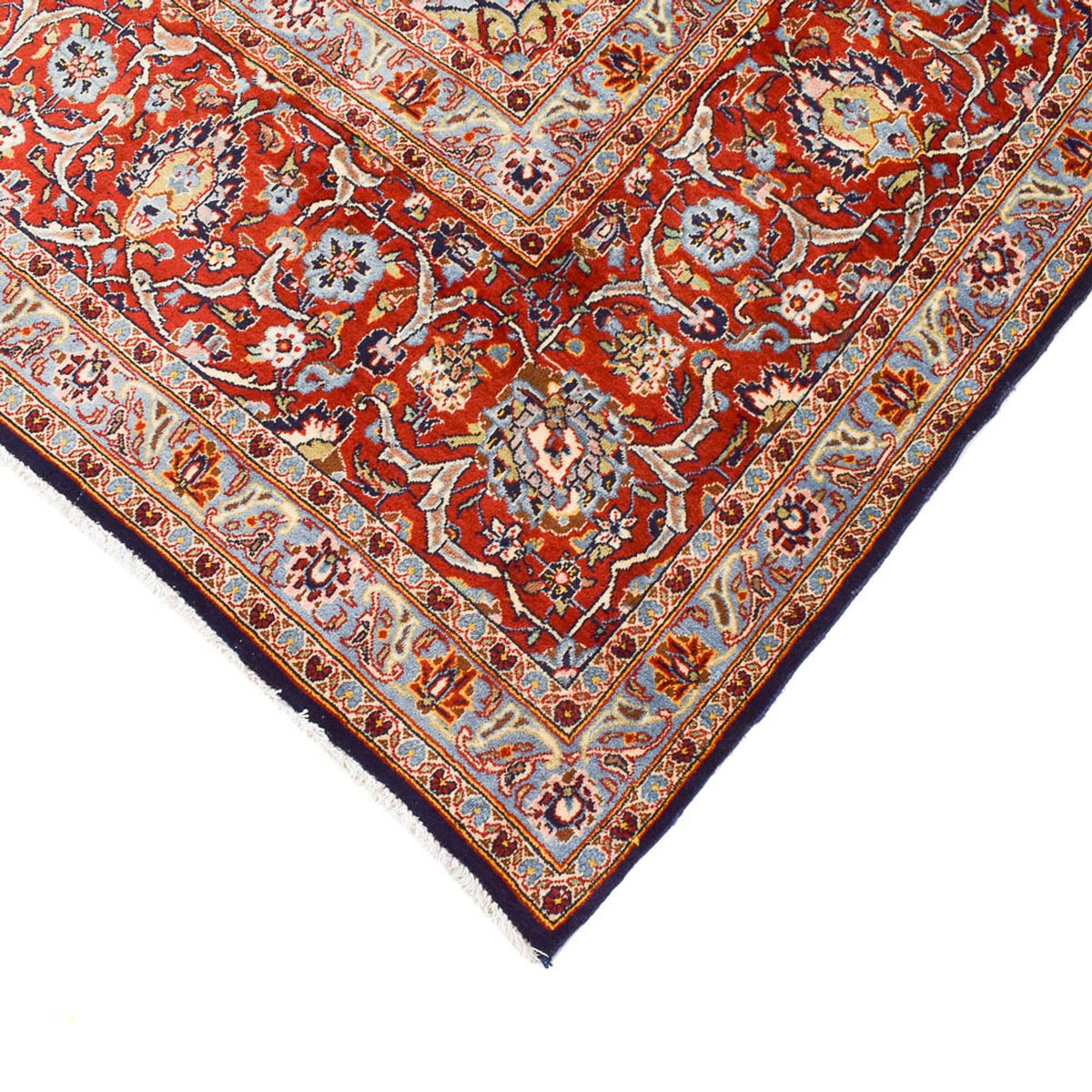Perzisch tapijt - Keshan - 424 x 308 cm - donkerblauw