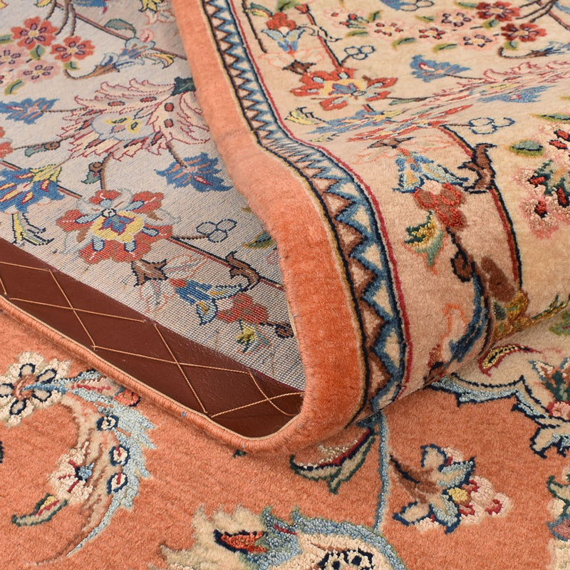 Perzisch tapijt - Ghom - Koninklijk - 255 x 201 cm - terracotta