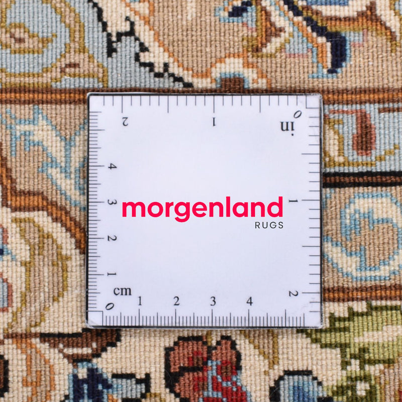 Perzisch tapijt - Ghom - Koninklijk - 211 x 130 cm - licht beige