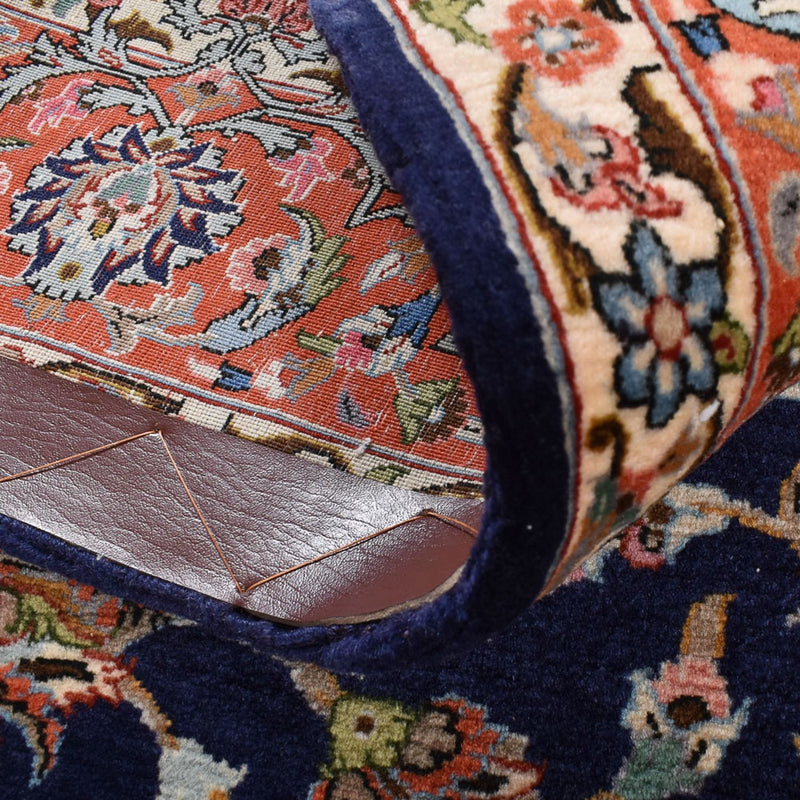 Perzisch tapijt - Ghom - Koninklijk - 205 x 137 cm - donkerblauw