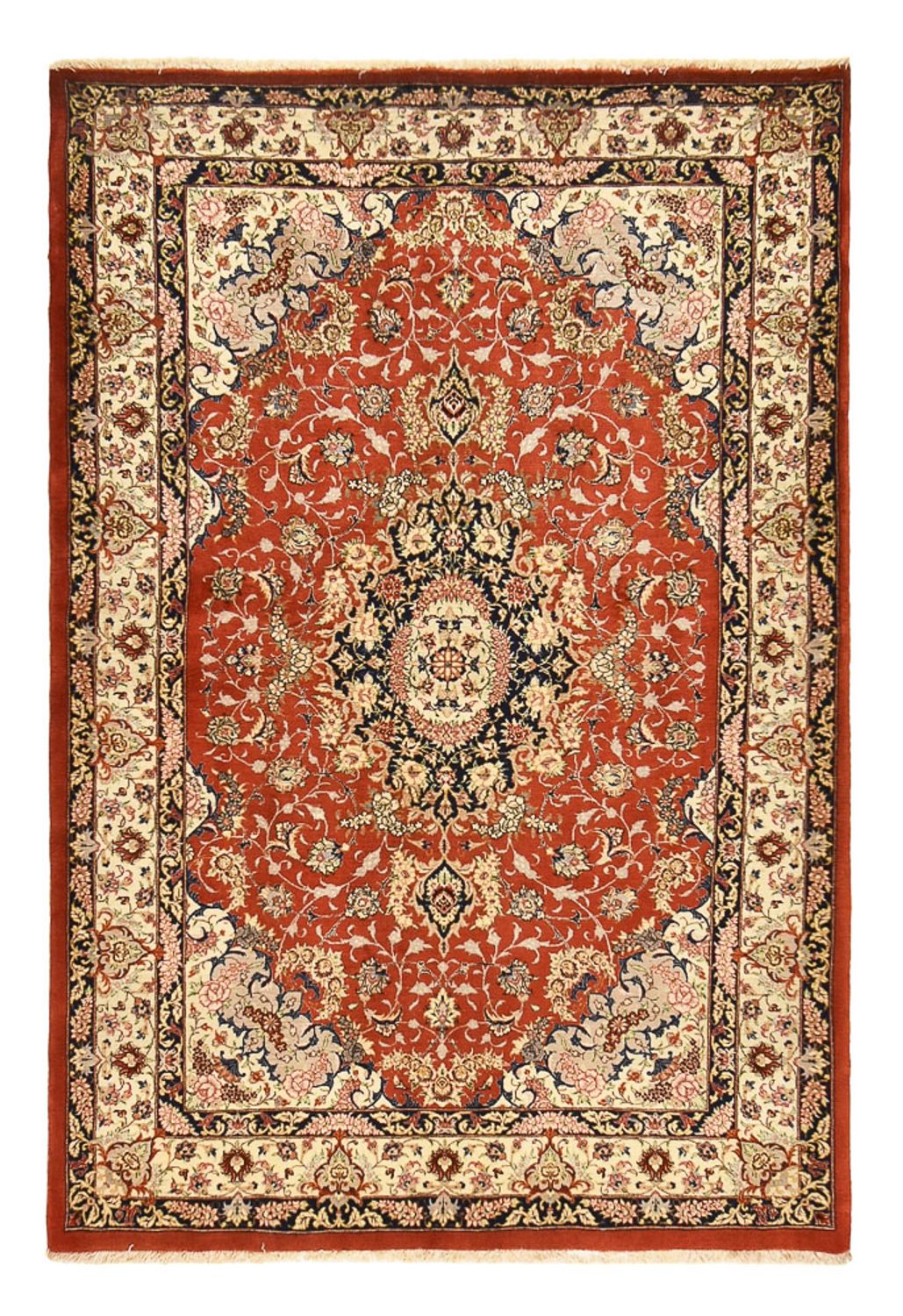 Perzisch tapijt - Ghom - Koninklijk - 205 x 138 cm - rood