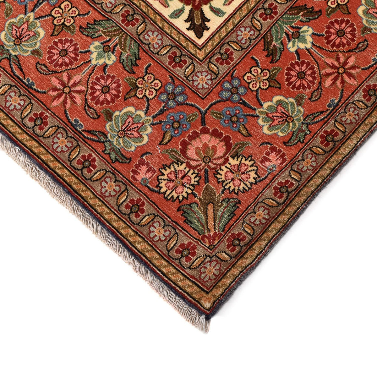 Perzisch tapijt - Ghom - Koninklijk - 208 x 137 cm - donkerblauw