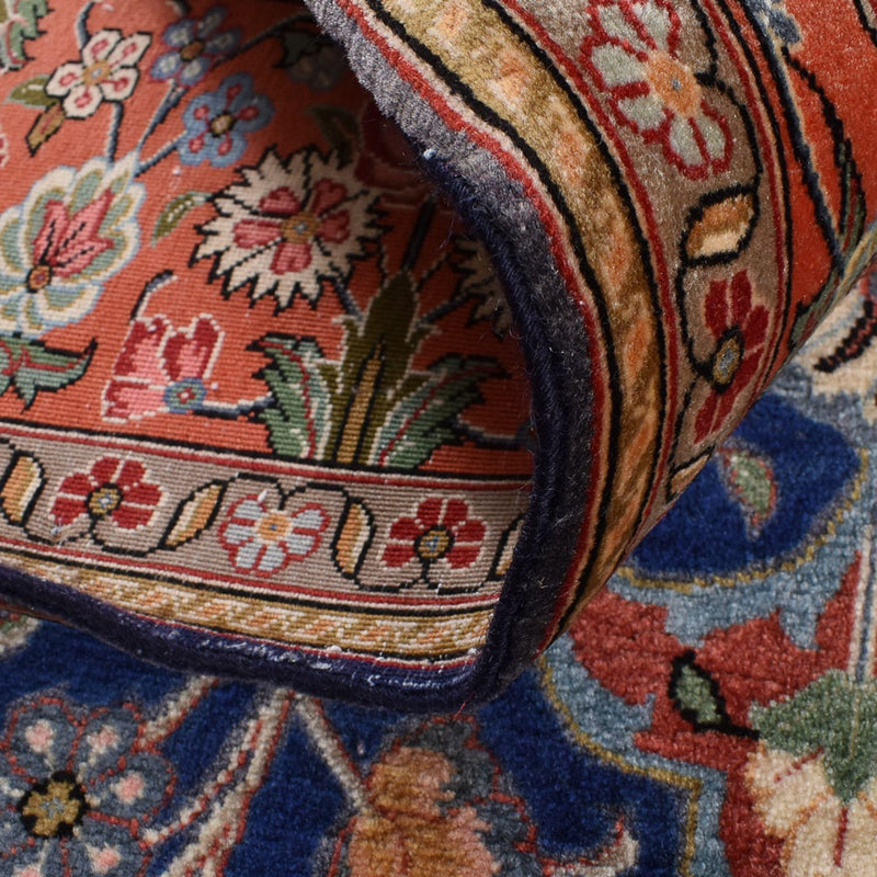 Perzisch tapijt - Ghom - Koninklijk - 208 x 137 cm - donkerblauw