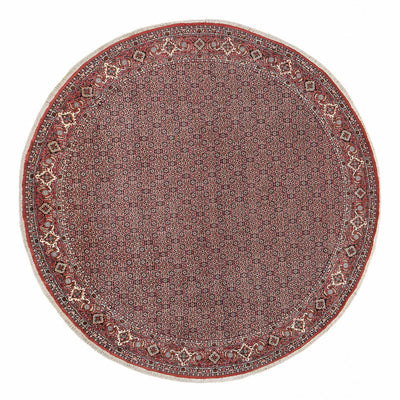 Perzisch tapijt - Bijar rond  - 300 x 300 cm - donkerrood