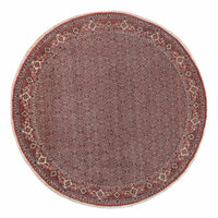 Perzisch tapijt - Bijar rond  - 300 x 300 cm - donkerrood