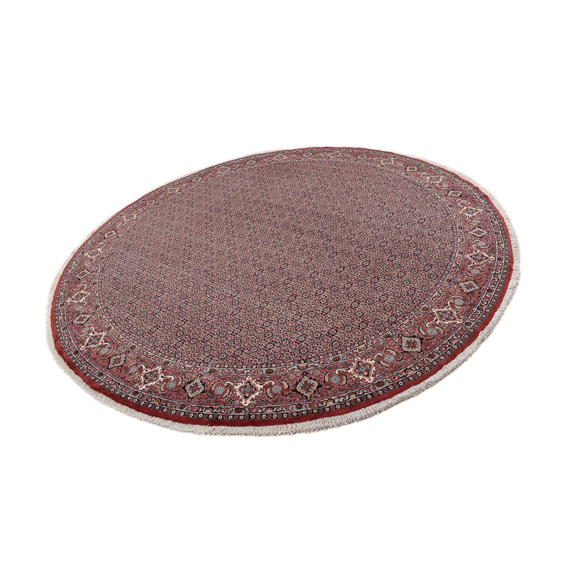 Perzisch tapijt - Bijar rond  - 300 x 300 cm - donkerrood