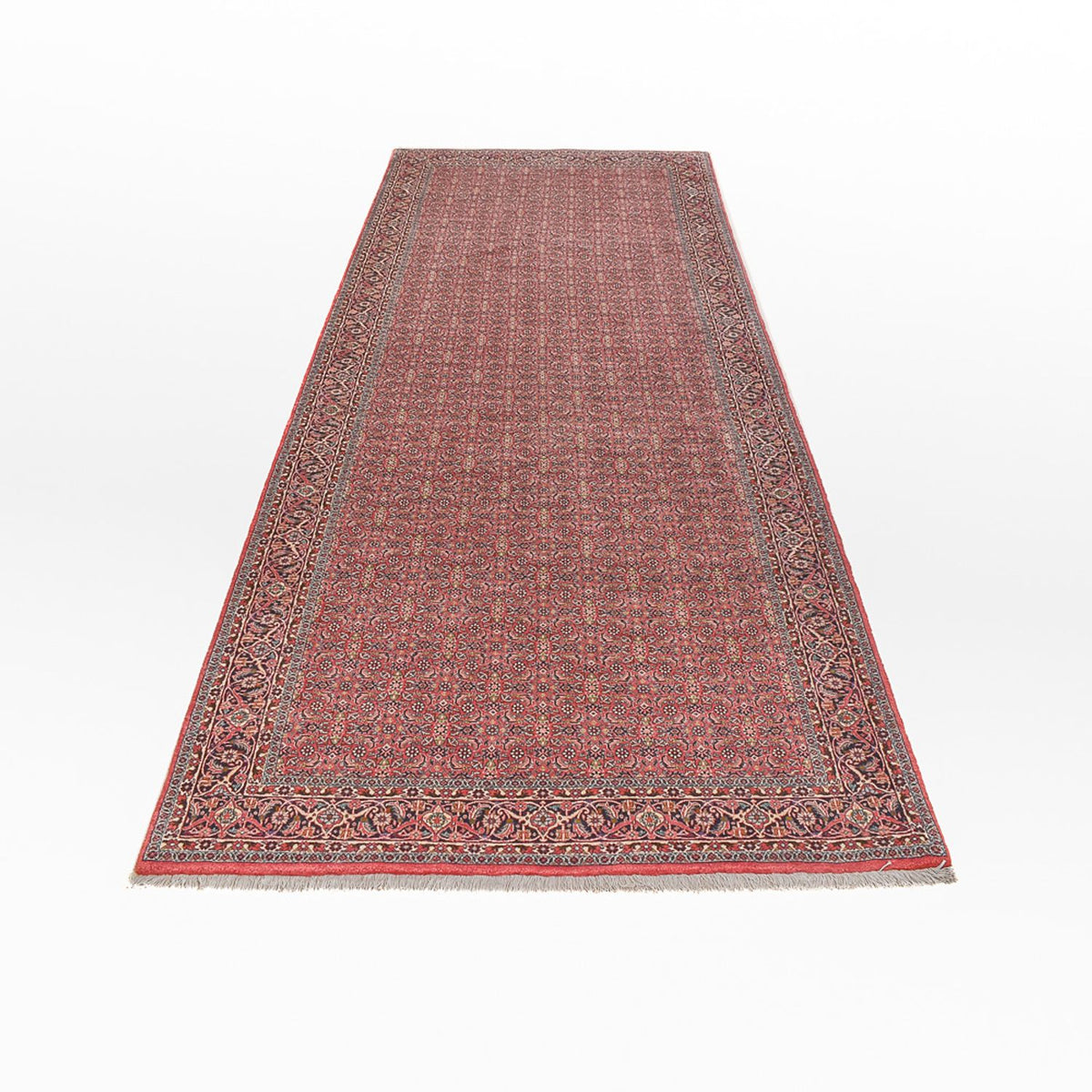 Loper Perzisch tapijt - Bijar - 393 x 152 cm - roest