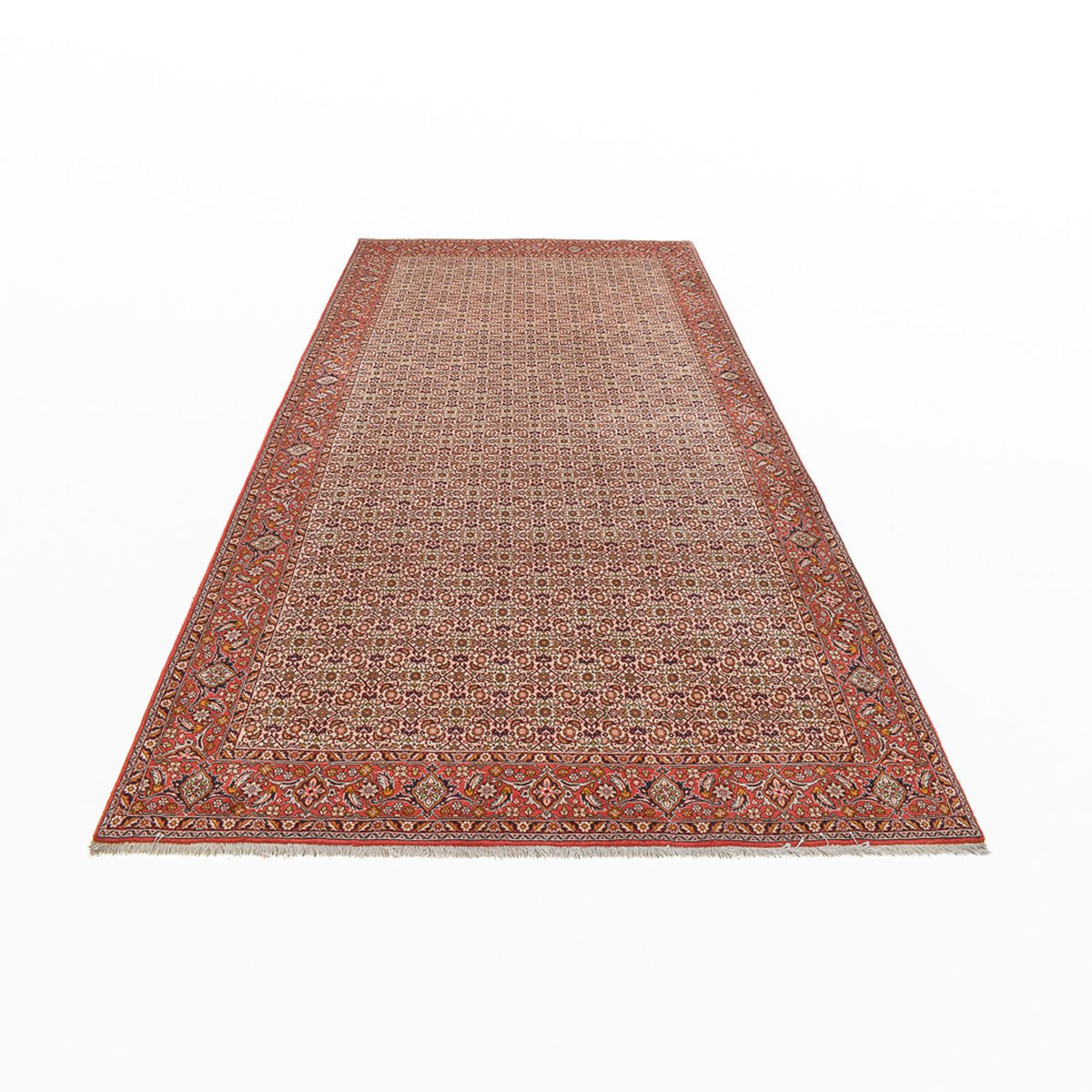 Loper Perzisch tapijt - Bijar - 401 x 200 cm - roest