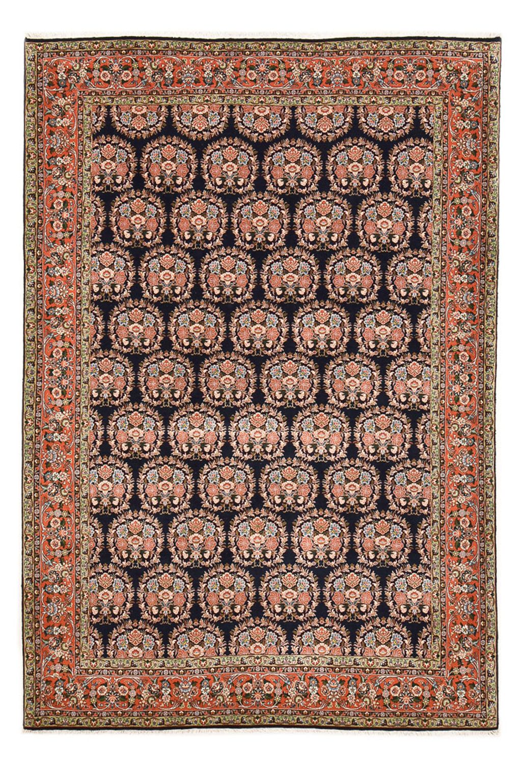 Perzisch tapijt - Bijar - 296 x 203 cm - donkerblauw
