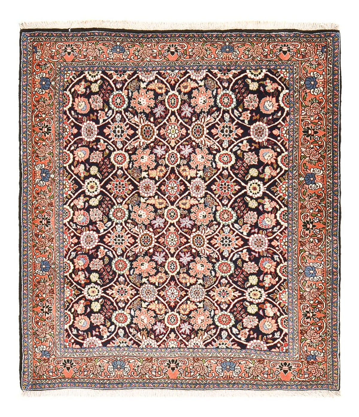 Perzisch tapijt - Bijar - 143 x 125 cm - roest