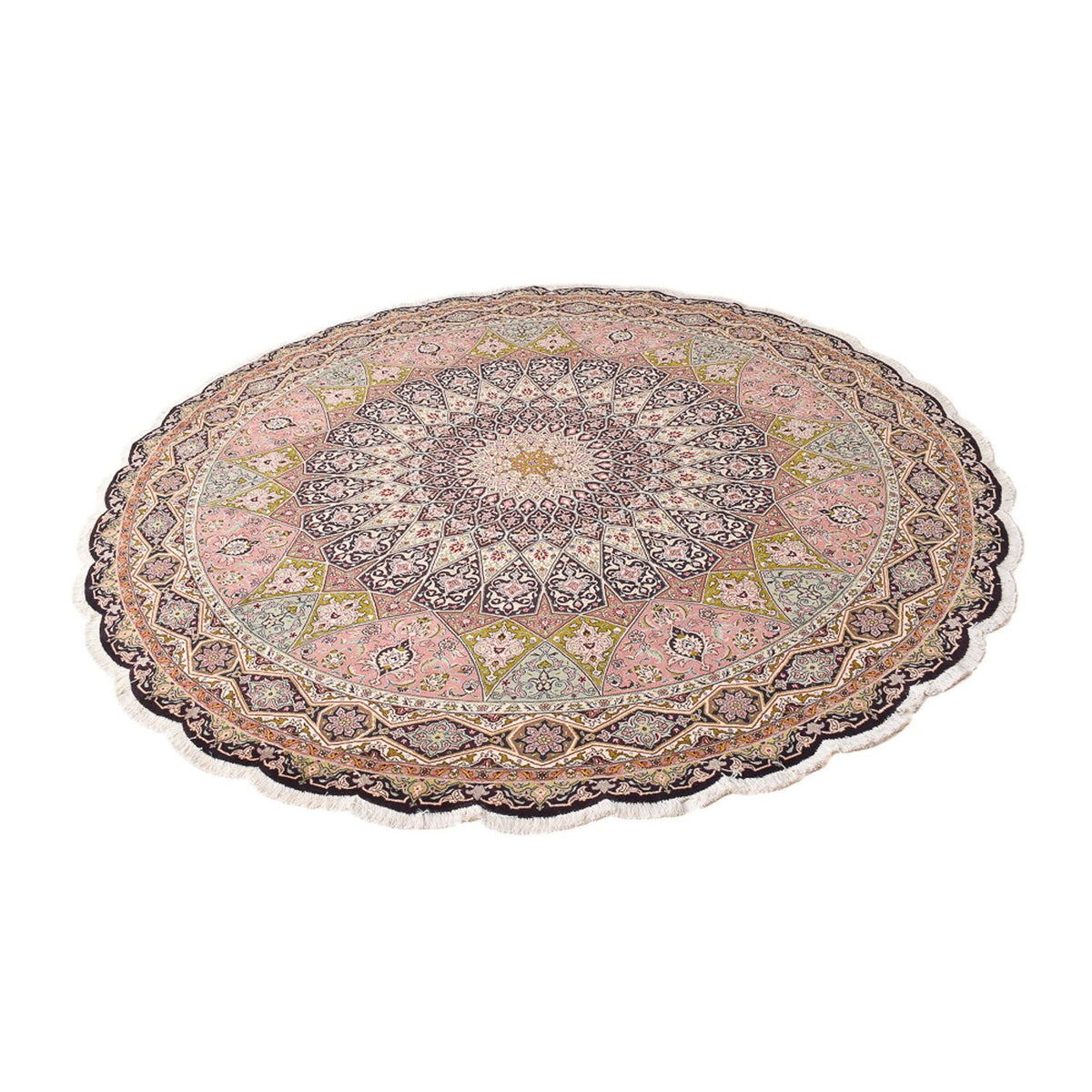 Perzisch tapijt - Tabriz - Royal rond  - 250 x 250 cm - veelkleurig