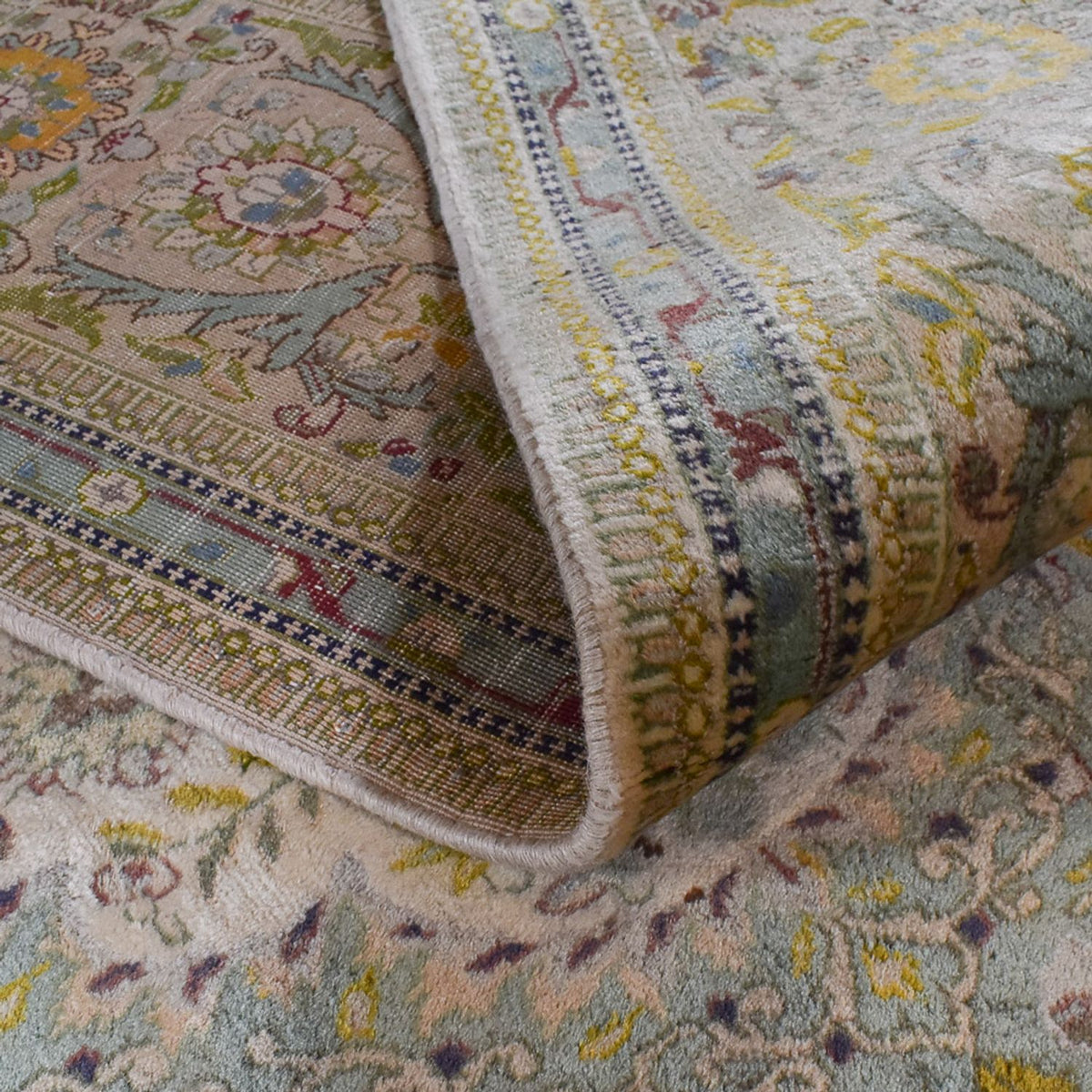 Perzisch tapijt - Klassiek - 410 x 298 cm - olijfgroen