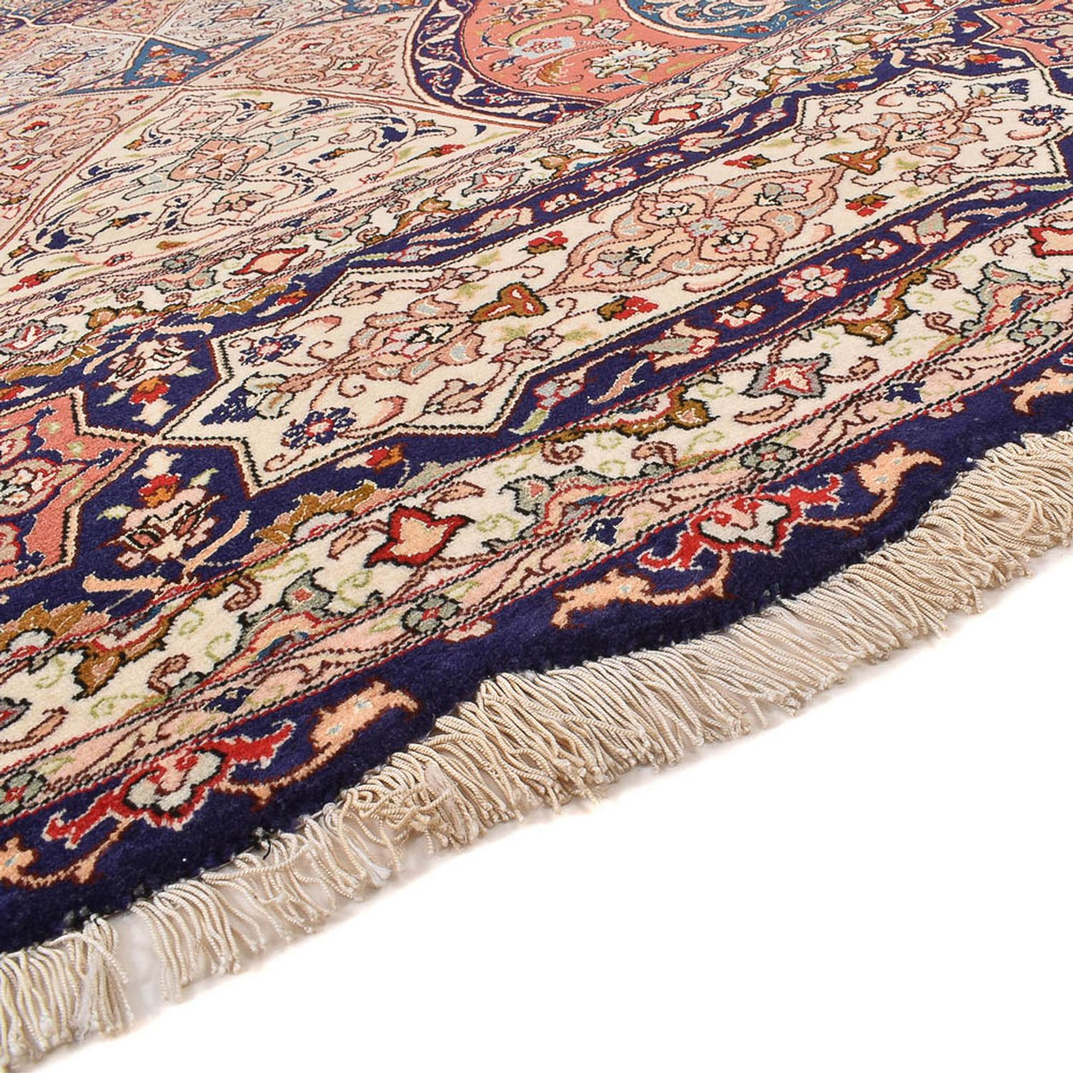 Perzisch tapijt - Tabriz - Royal rond  - 312 x 312 cm - beige