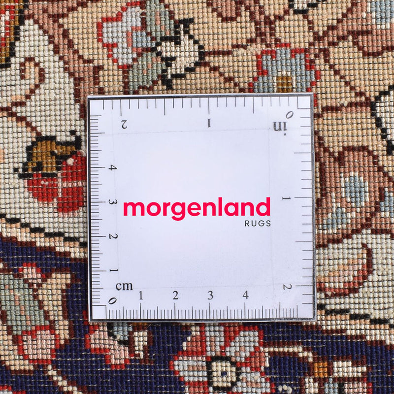 Perzisch tapijt - Tabriz - Royal rond  - 312 x 312 cm - beige