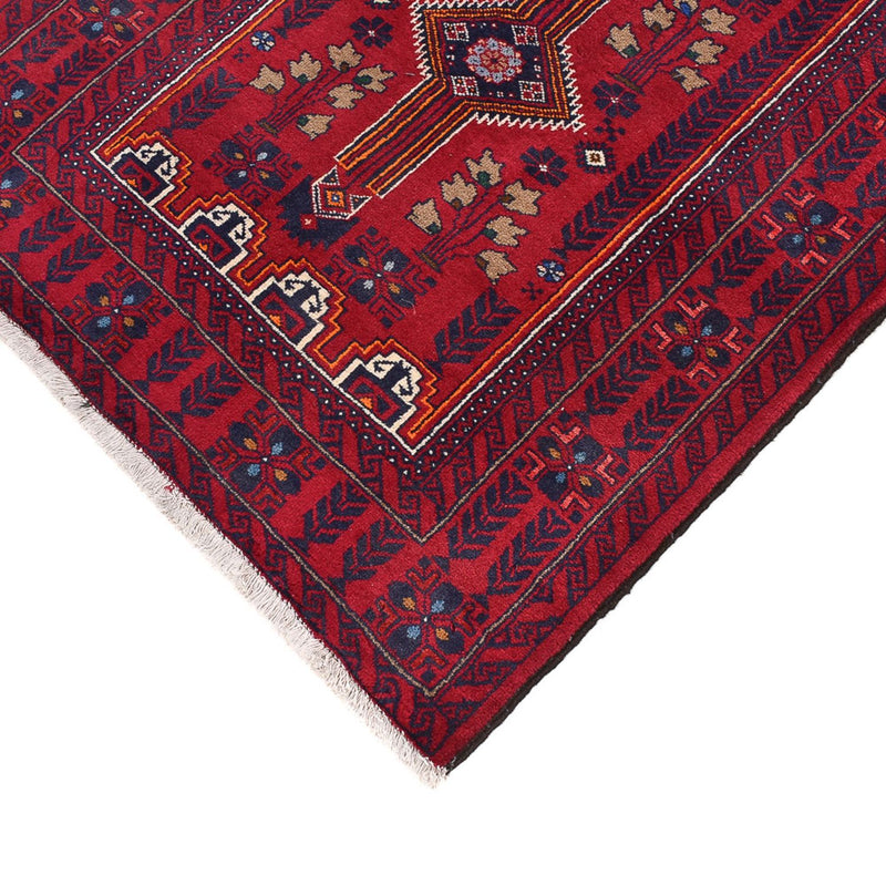 Loper Baluch tapijt - 416 x 100 cm - rood