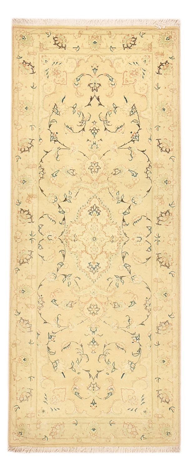 Loper Perzisch tapijt - Tabriz - Royal - 203 x 77 cm - licht beige