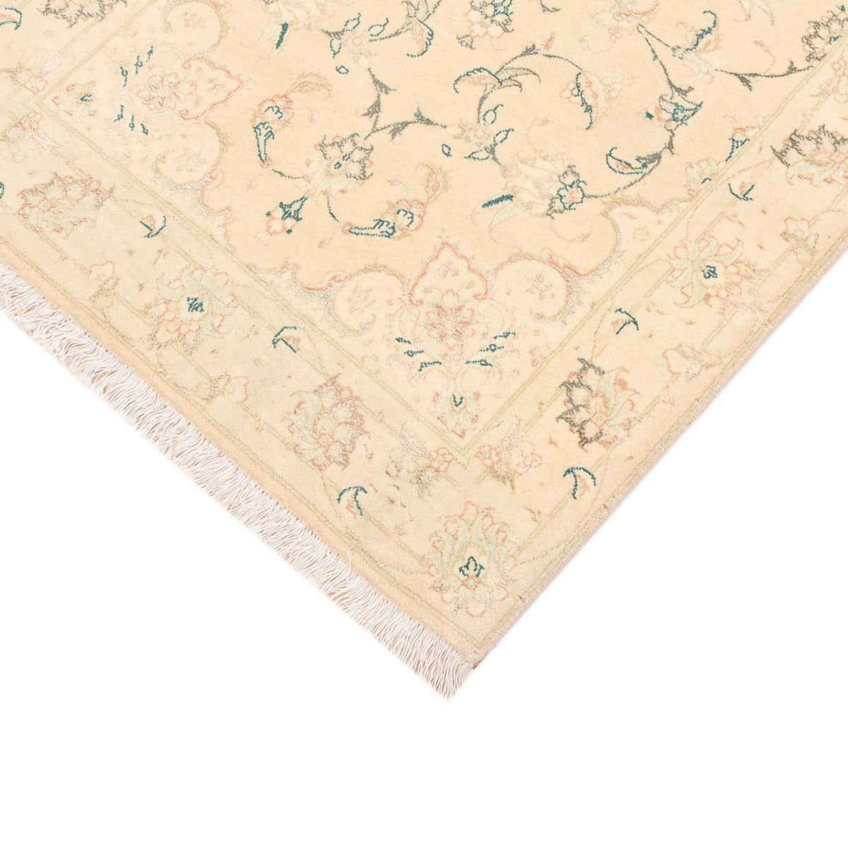 Loper Perzisch tapijt - Tabriz - Royal - 203 x 77 cm - licht beige