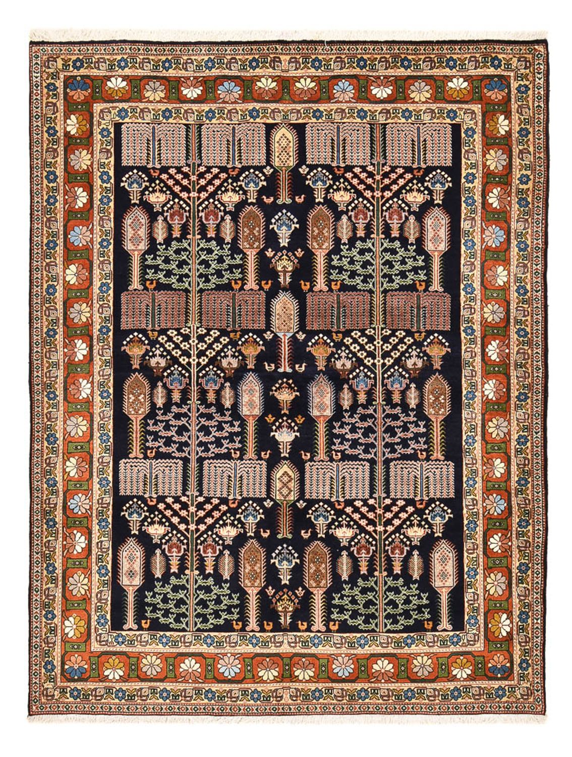 Perzisch tapijt - Klassiek - 233 x 178 cm - donkerblauw