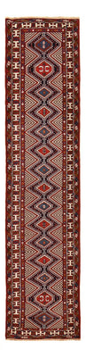 Loper Perzisch Tapijt - Nomadisch - 388 x 92 cm - bordeauxrood