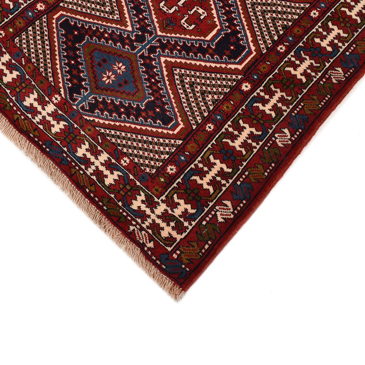 Loper Perzisch Tapijt - Nomadisch - 388 x 92 cm - bordeauxrood