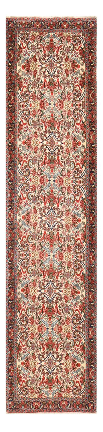 Loper Perzisch tapijt - Bijar - 404 x 96 cm - licht rood