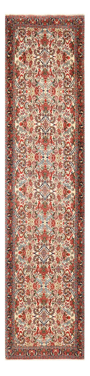 Loper Perzisch tapijt - Bijar - 404 x 96 cm - licht rood