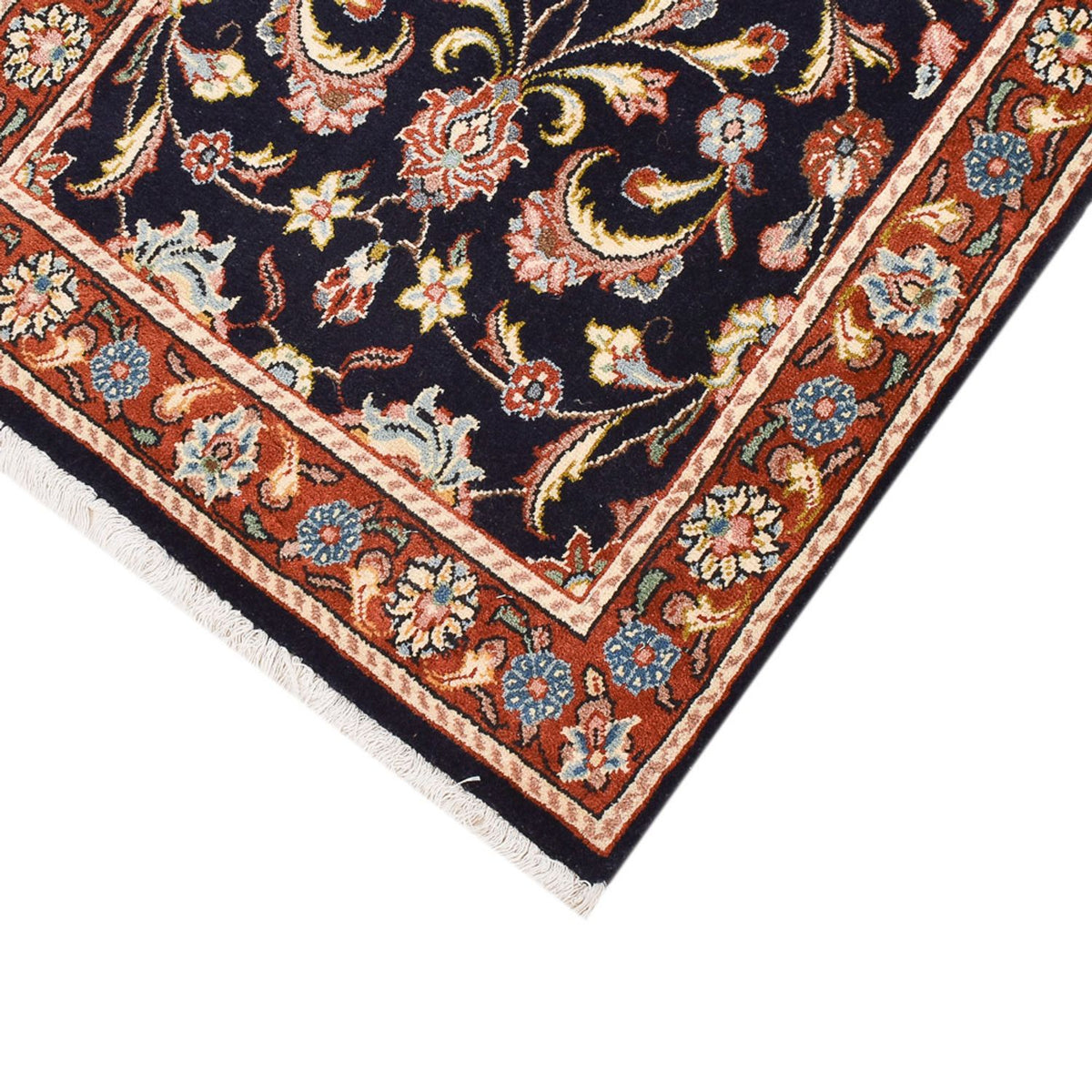 Loper Perzisch tapijt - Keshan - 293 x 66 cm - donkerblauw
