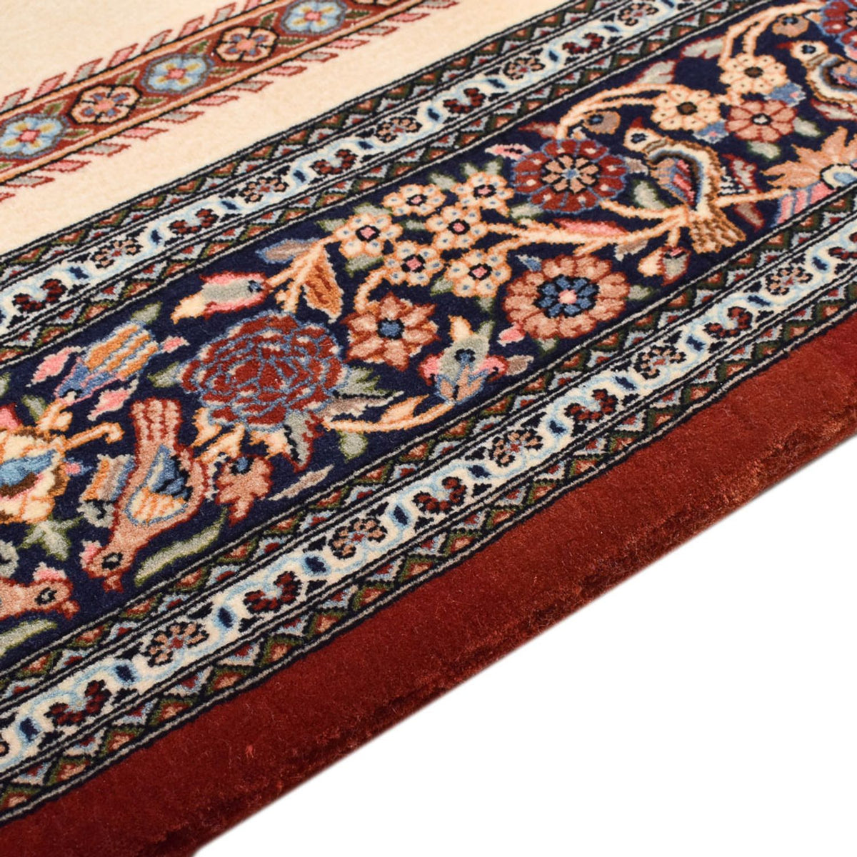 Perzisch tapijt - Ghom - Koninklijk - 200 x 136 cm - licht beige