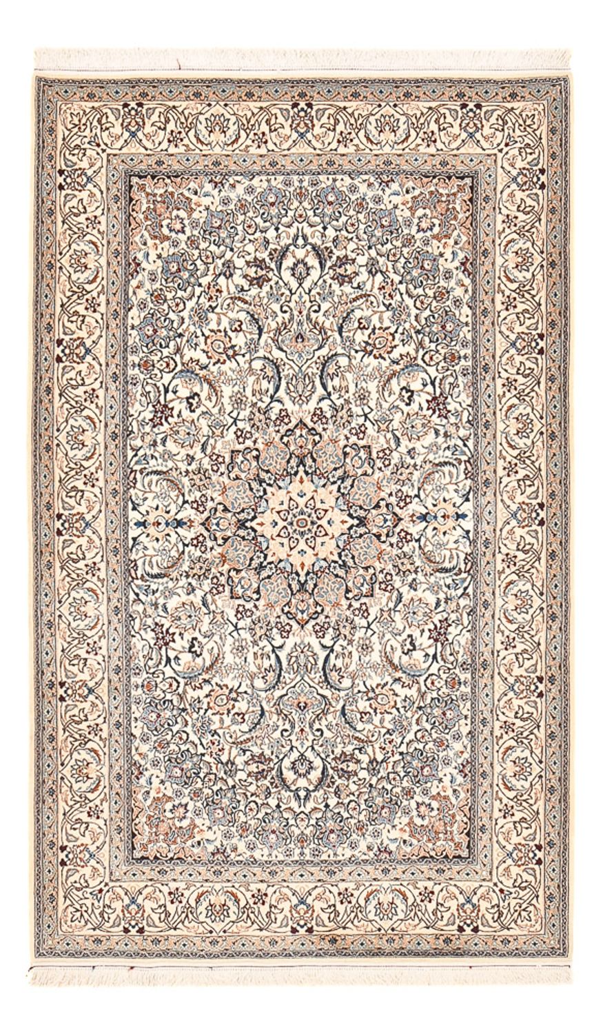 Perzisch tapijt - Nain - Premium - 208 x 124 cm - licht beige