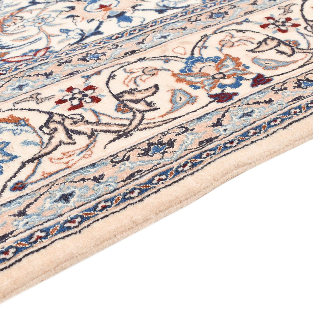 Perzisch tapijt - Nain - Premium - 208 x 124 cm - licht beige