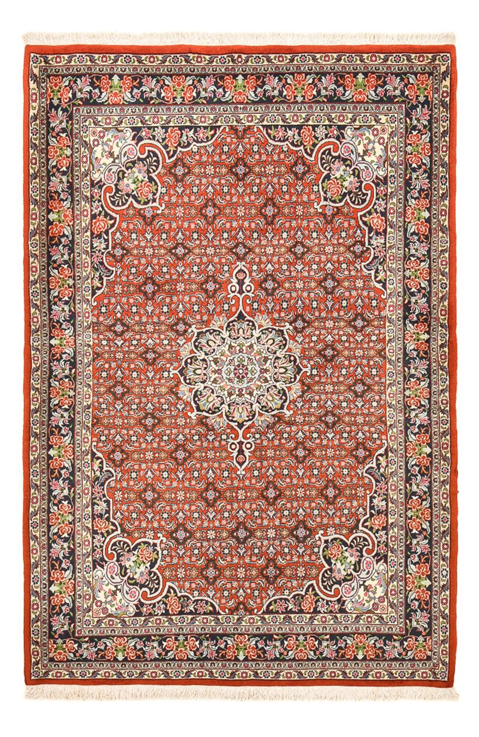 Perzisch tapijt - Bijar - 217 x 142 cm - licht rood