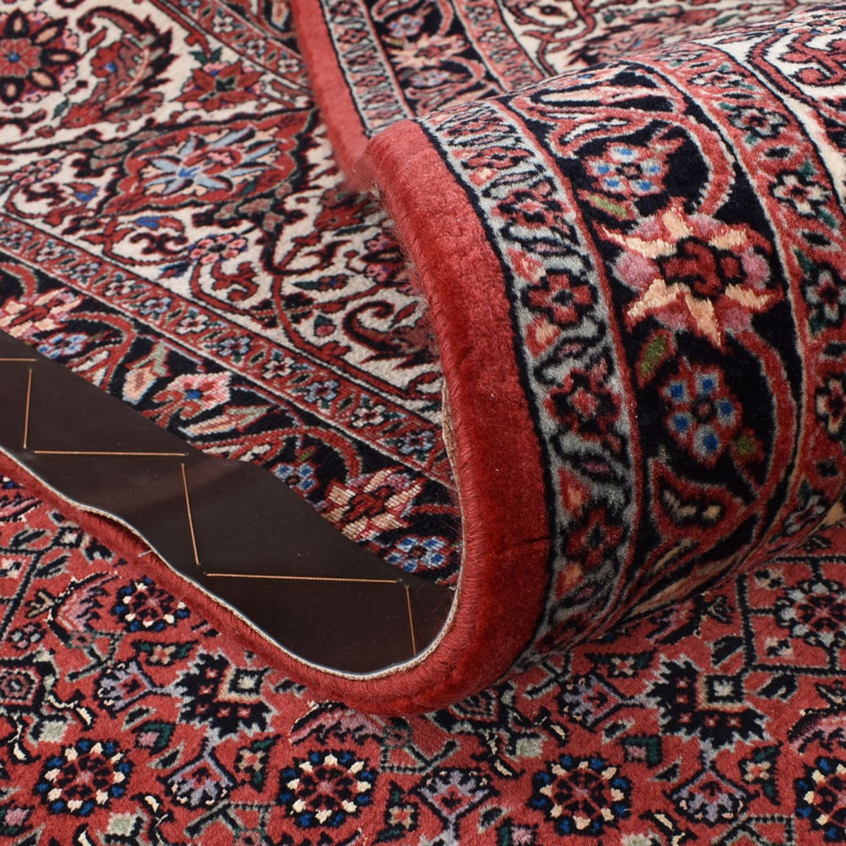 Perzisch tapijt - Bijar - 392 x 300 cm - bordeauxrood