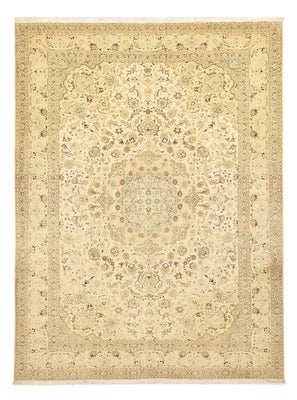 Perzisch tapijt - Tabriz - Royal - 342 x 252 cm - licht beige