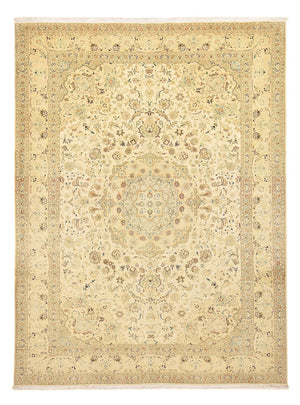 Perzisch tapijt - Tabriz - Royal - 342 x 252 cm - licht beige